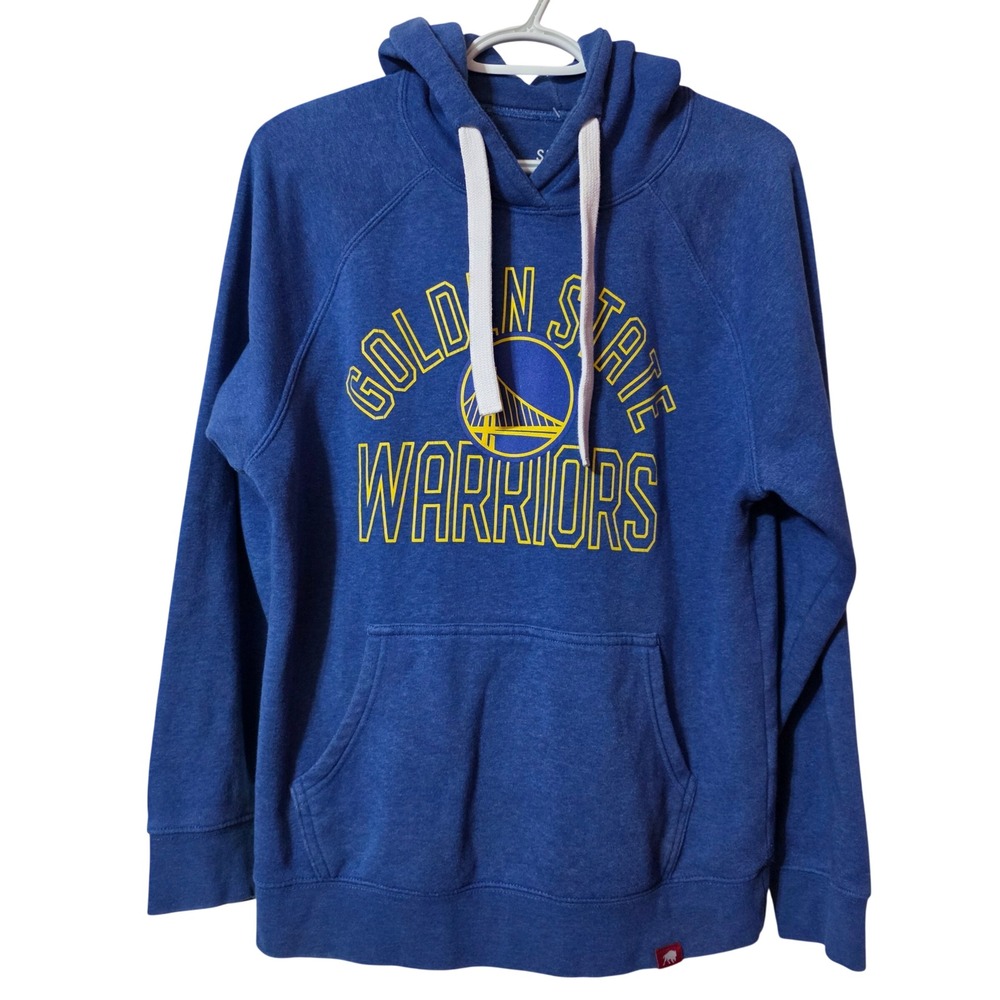 Sportiqe Mens Small Hoodie Blue Golden State Warriors NBA Basketball Fan Gear